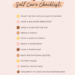 self-care routine checklist