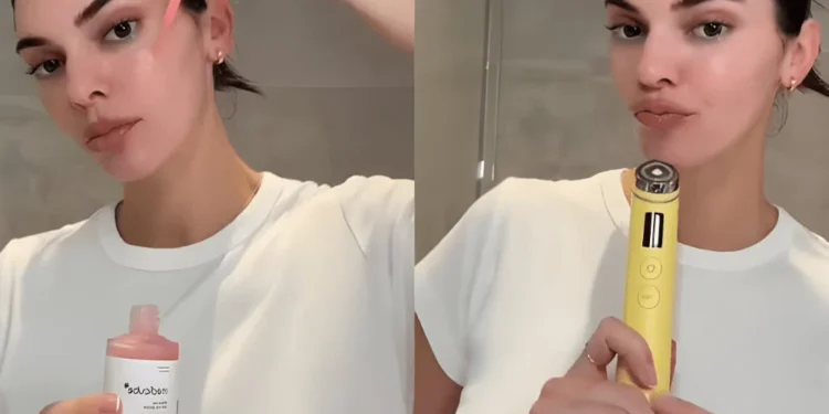 Celebrity skincare routine