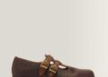 8065 crazy horse leather mary jane shoes