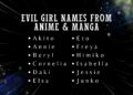 evil japanese names female