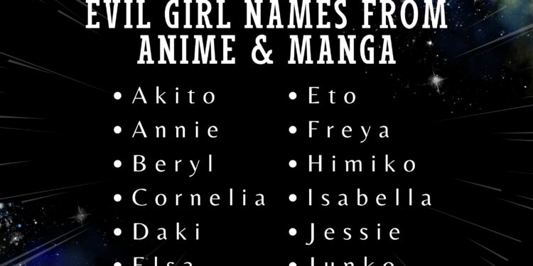evil japanese names female
