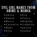 evil japanese names female