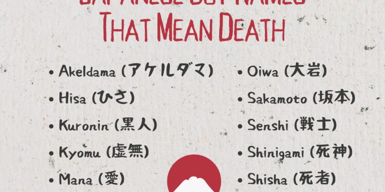 evil japanese names male