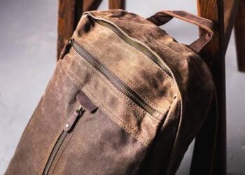 waxed canvas backpack