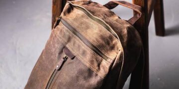 waxed canvas backpack