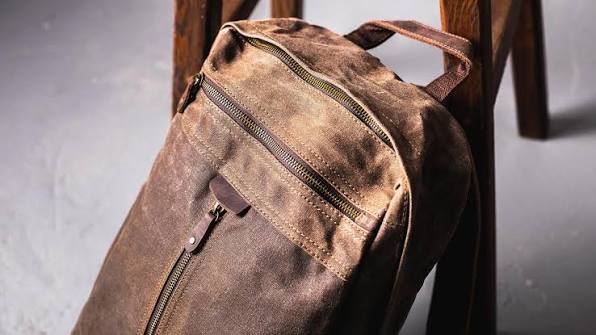 waxed canvas backpack